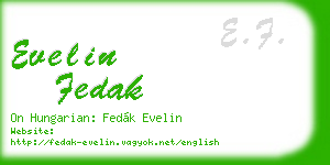 evelin fedak business card